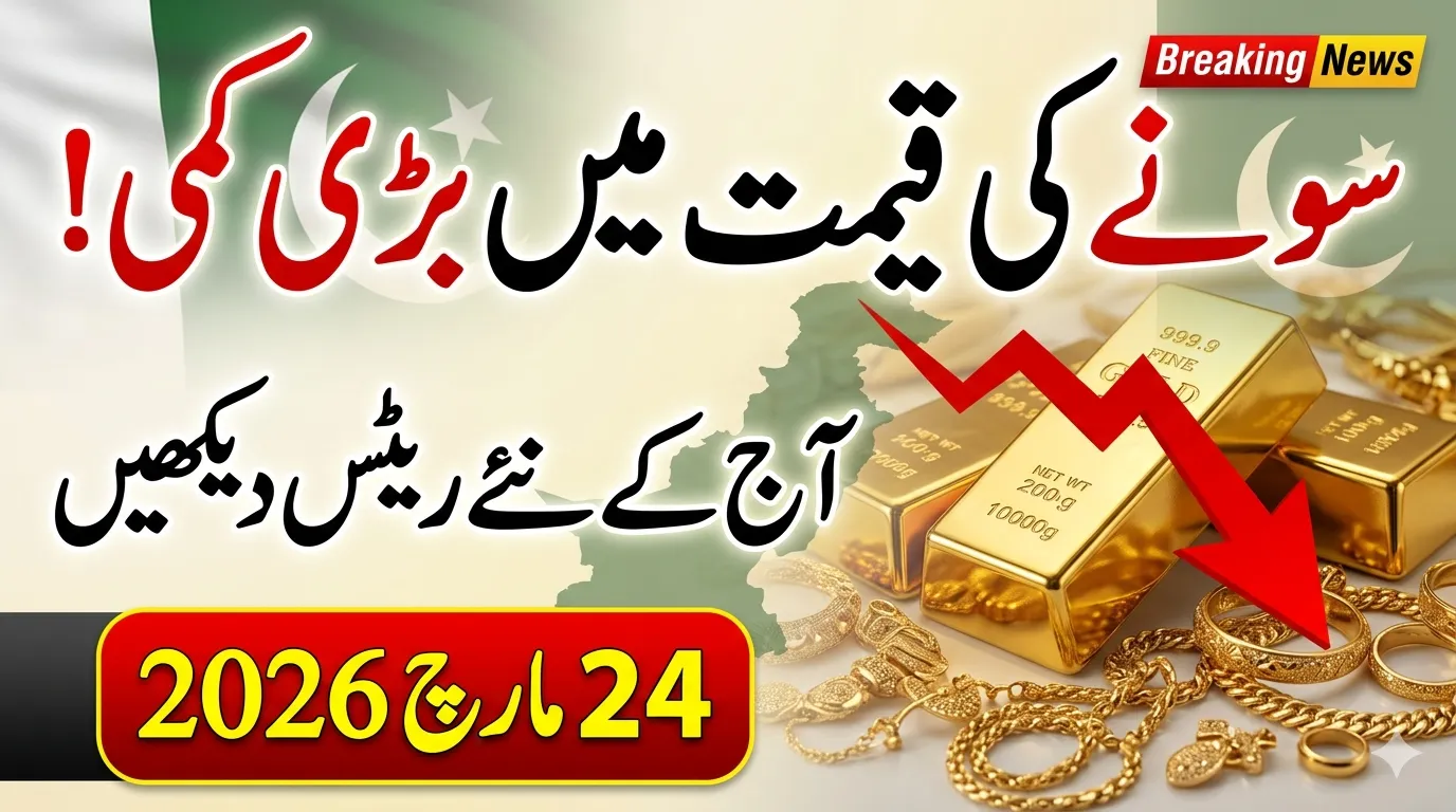 Gold Prices Crash in Pakistan Today 24 March 2026