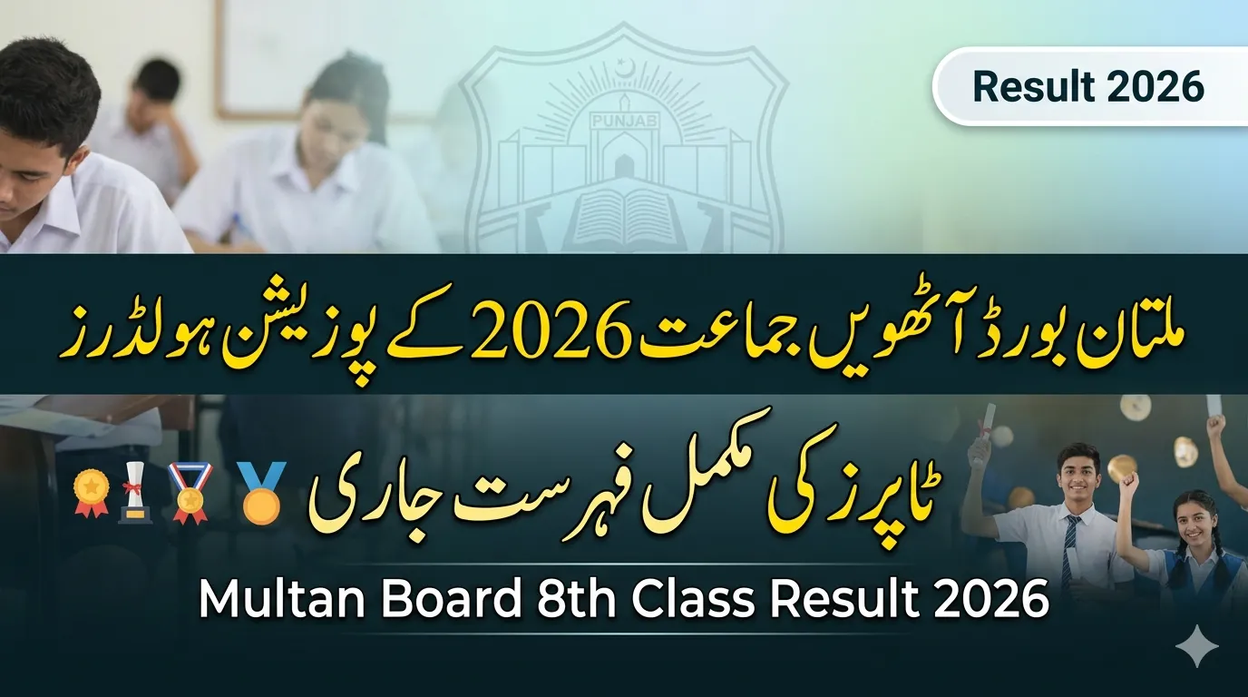 Multan Board 8th Class 2026