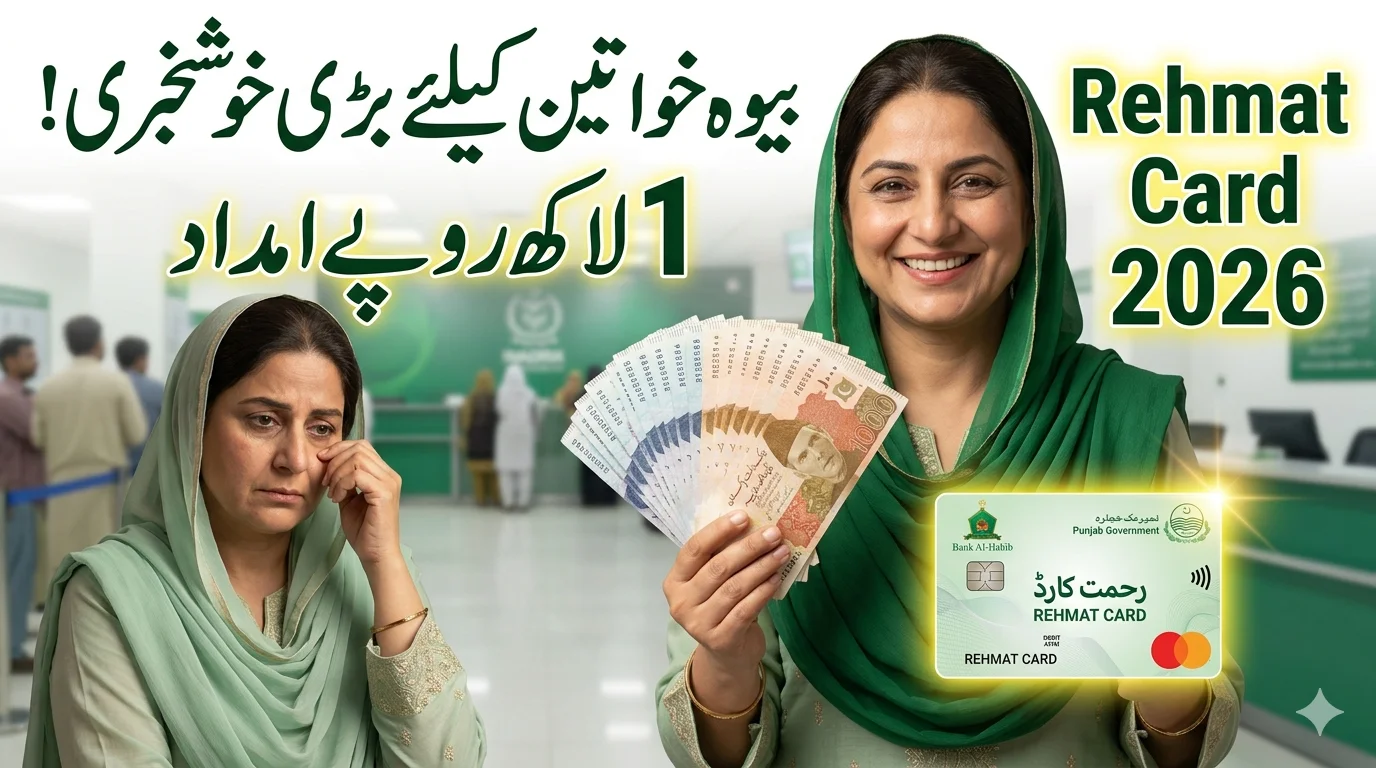Punjab Rehmat Card 2026 Widows to Get Rs 100,000 – Apply Online Now